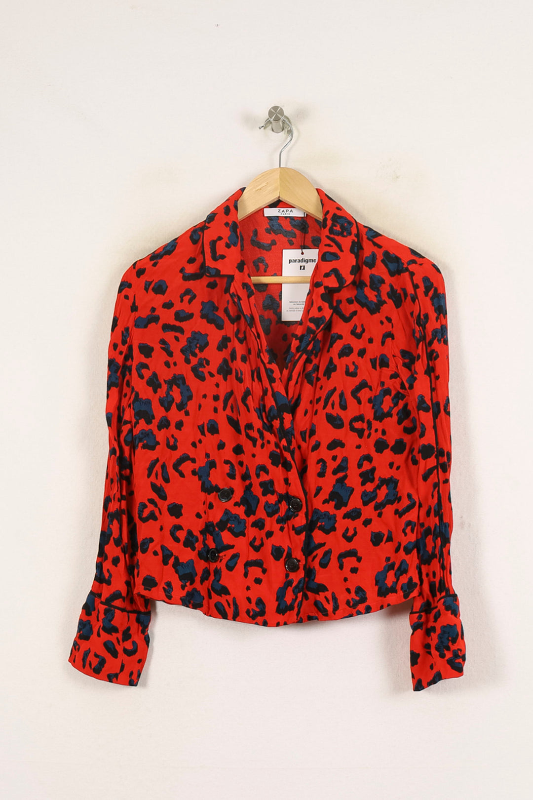 Chemise Rouge et Noire - Taille S/36 de la marque ZAPA | PARAD71153 - Vendu par Paradigme - Image 2