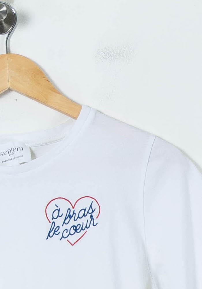 Tee-shirt Blanc - Taille S/36 de la marque Septem | PARAD71158 - Vendu par Paradigme - Image 3