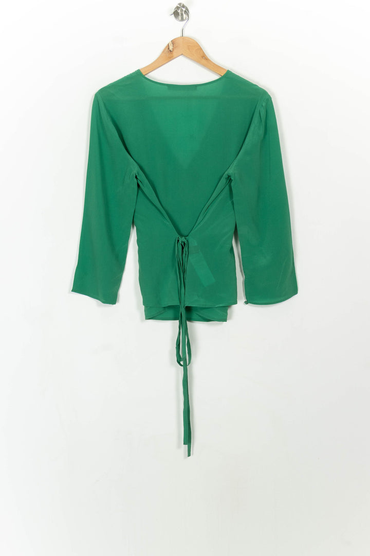 Blouse Cache-Cœur Verte - Taille XXL/44 de la marque Comptoir des Cotonniers | PARAD71167 - Vendu par Paradigme - Image 4