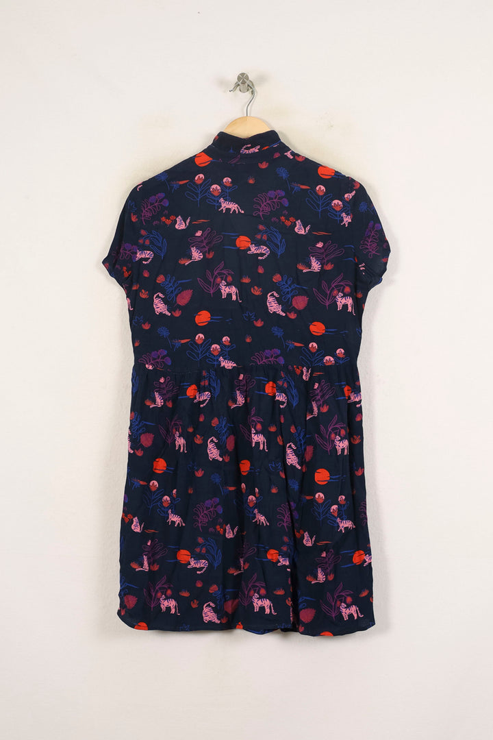 Robe Chemise Bleue et Rouge - Taille XS/34 de la marque Des petits hauts | PARAD71179 - Vendu par Paradigme - Image 4