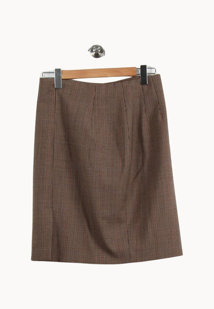Jupe Droite Marron - Taille XL/42 de la marque Maison 123 | PARAD71202 - Vendu par Paradigme - Image 4