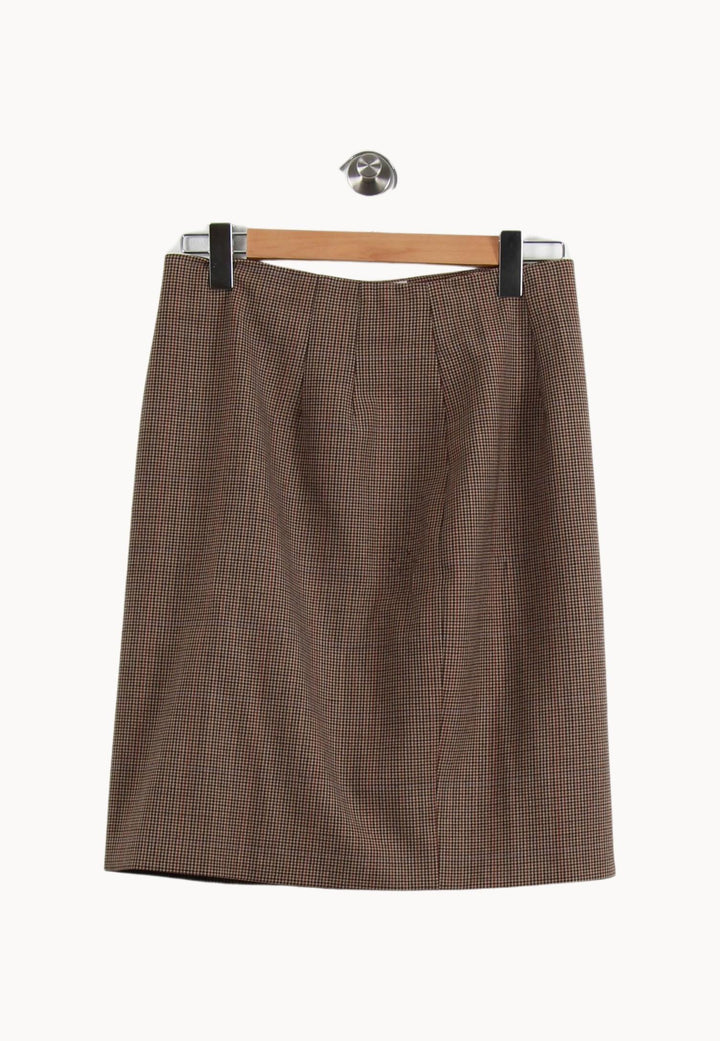 Jupe Droite Marron - Taille XL/42 de la marque Maison 123 | PARAD71202 - Vendu par Paradigme - Image 2