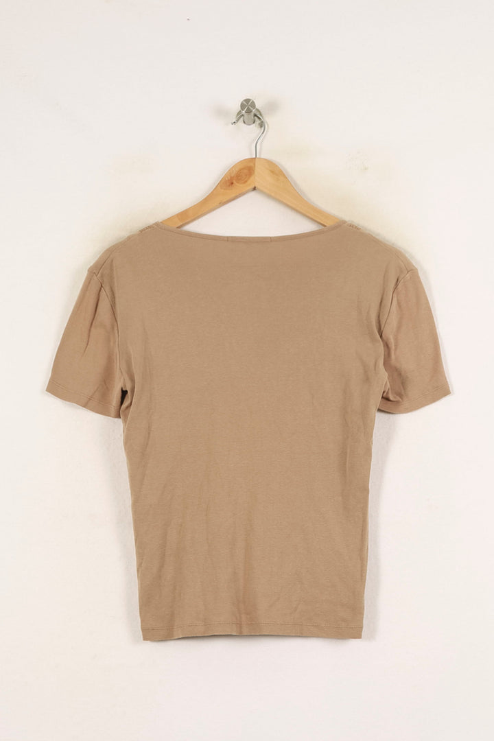 Tee-shirt Marron - Taille L/40 de la marque Gerard Darel | PARAD71203 - Vendu par Paradigme - Image 4