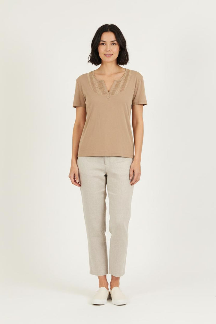 Tee-shirt Marron - Taille L/40 de la marque Gerard Darel | PARAD71203 - Vendu par Paradigme - Image 1