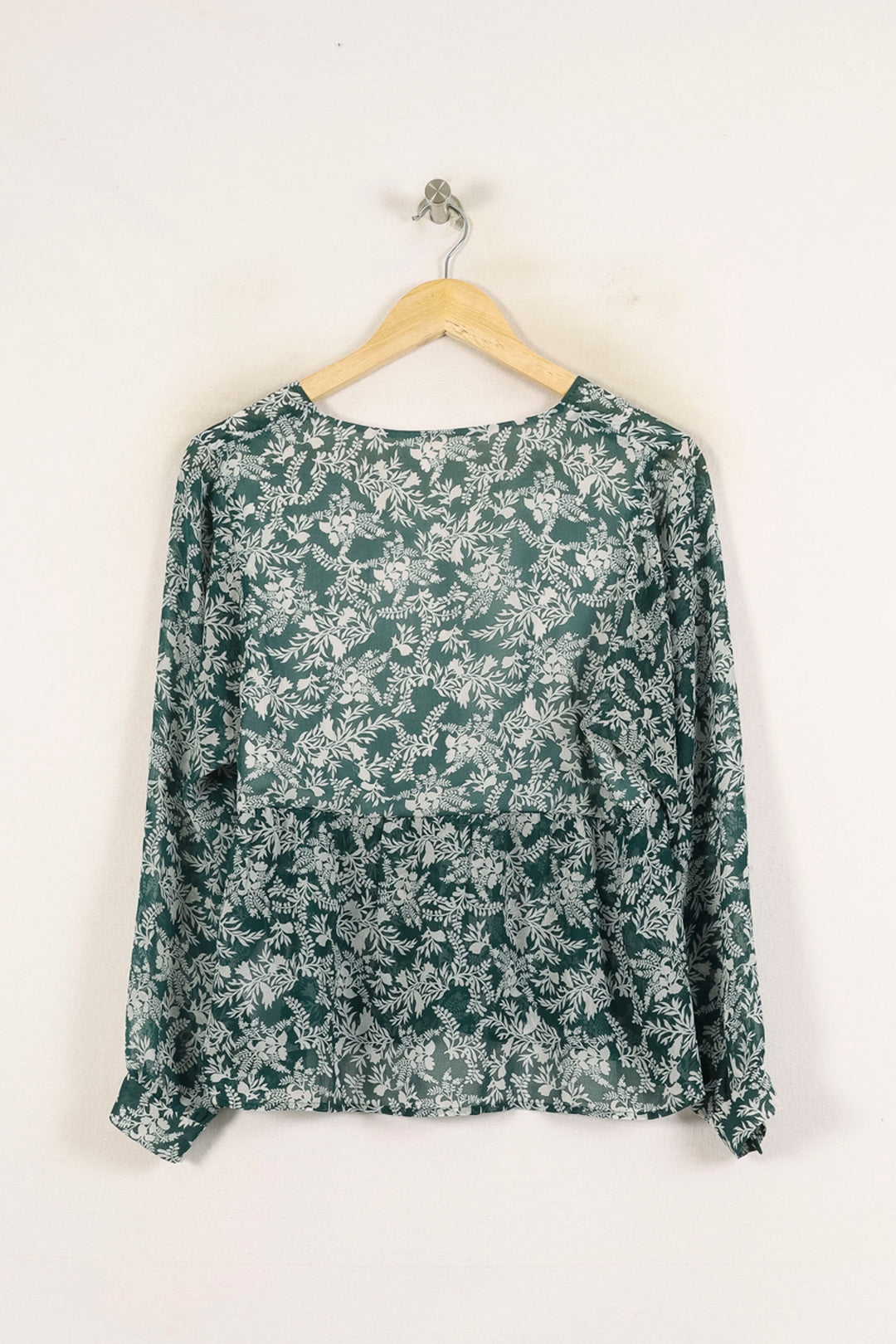 Blouse Verte et Blanche - Taille S/36 de la marque Maje | PARAD71205 - Vendu par Paradigme - Image 4