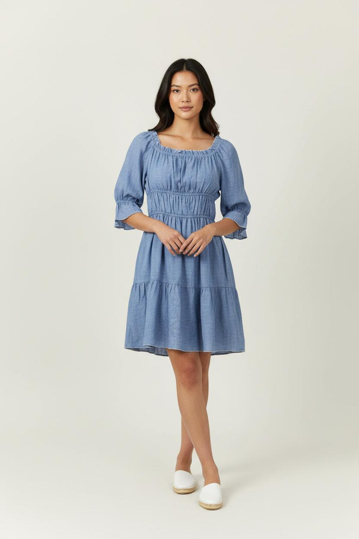 Robe Courte Bleue - Taille L/40 de la marque Ines de la Fressange Paris | PARAD7122 - Vendu par Paradigme - Image 1