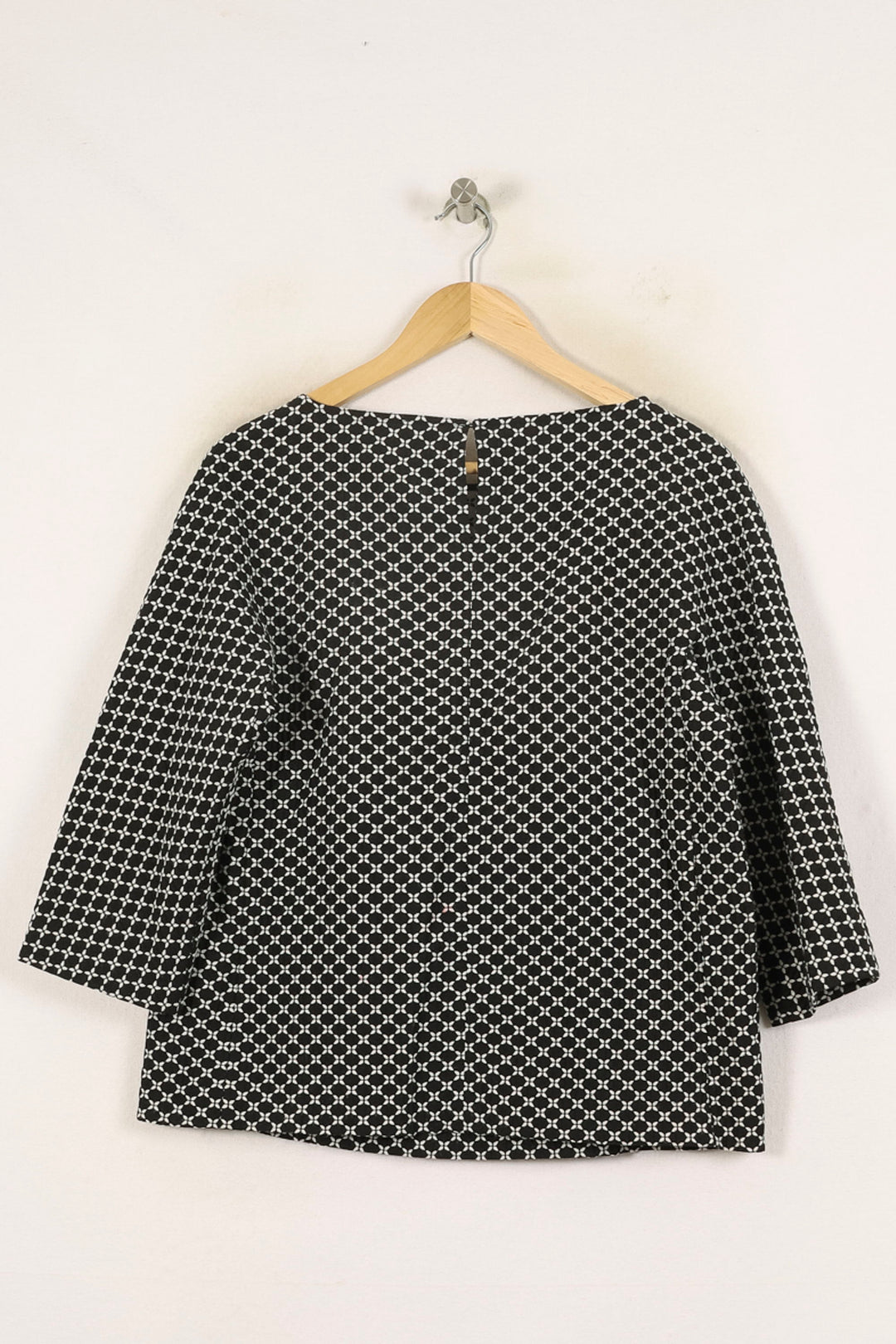 Blouse Noire et Blanche - Taille XL/42 de la marque Max Mara | PARAD71223 - Vendu par Paradigme - Image 4