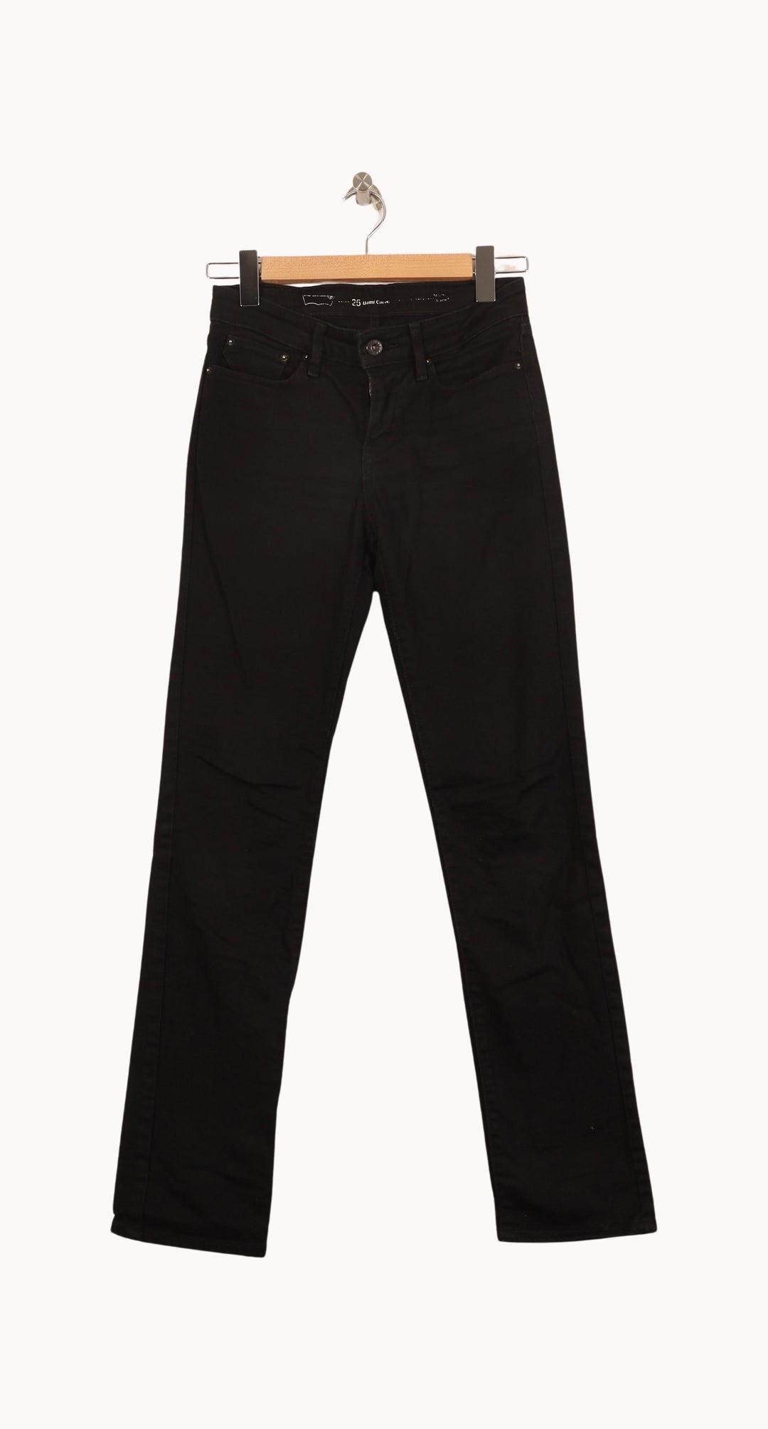 Jean Droit Noir - Taille XS/34 de la marque Levi's | PARAD71228 - Vendu par Paradigme - Image 2