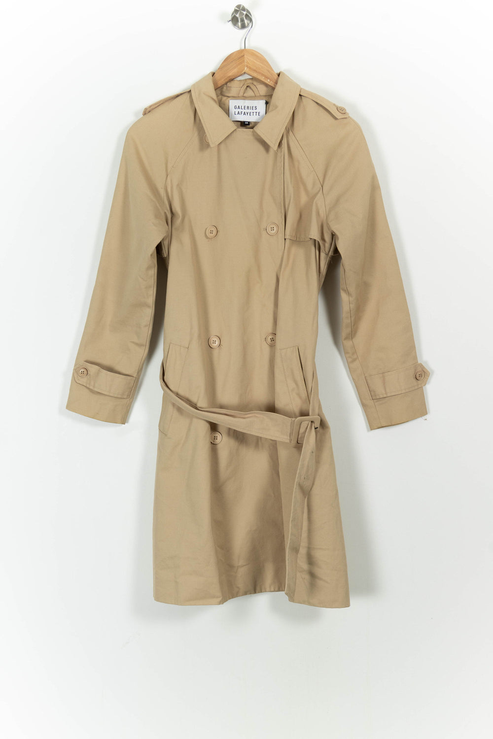 Trench Beige - Taille M/38 de la marque Galeries Lafayette | PARAD71239 - Vendu par Paradigme - Image 2