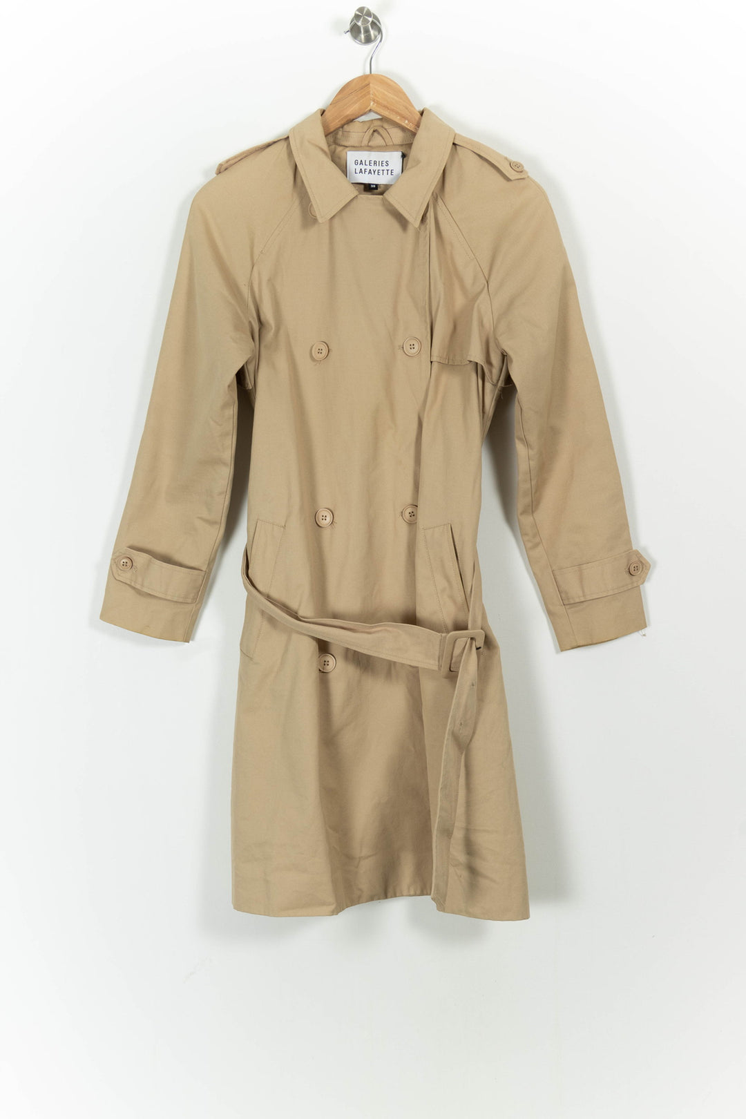 Trench Beige - Taille M/38 de la marque Galeries Lafayette | PARAD71239 - Vendu par Paradigme - Image 2