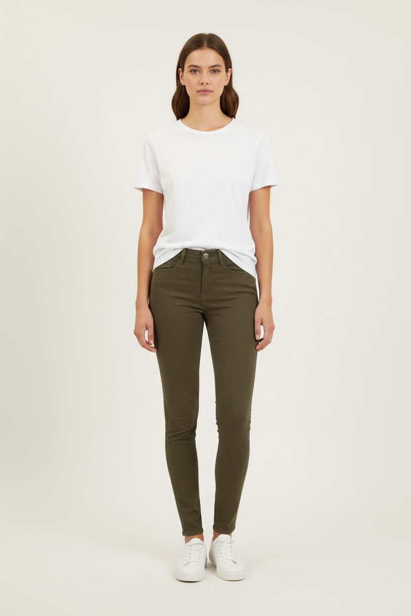 Jean Skinny Vert - Taille XS/34 de la marque Bérénice | PARAD71241 - Vendu par Paradigme - Image 1