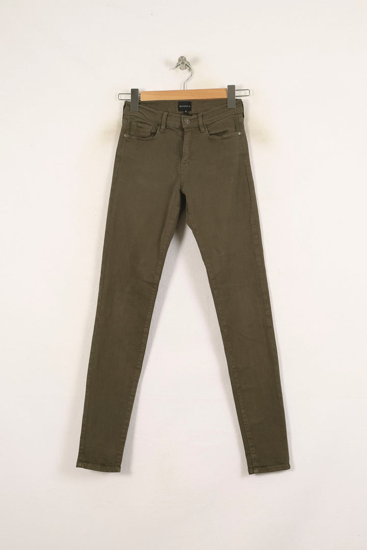 Jean Skinny Vert - Taille XS/34 de la marque Bérénice | PARAD71241 - Vendu par Paradigme - Image 2