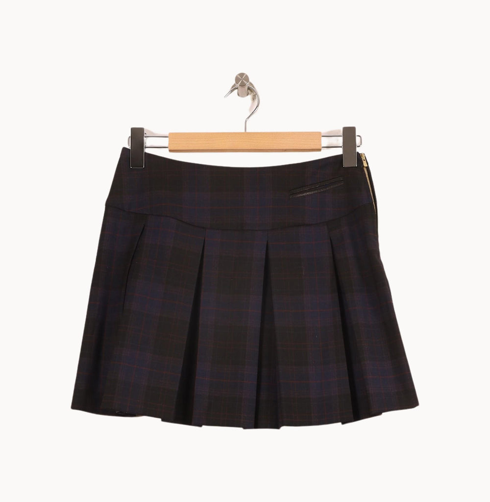 Jupe Plissée Noire et Bleue - Taille S/36 de la marque Sandro | PARAD71250 - Vendu par Paradigme - Image 2