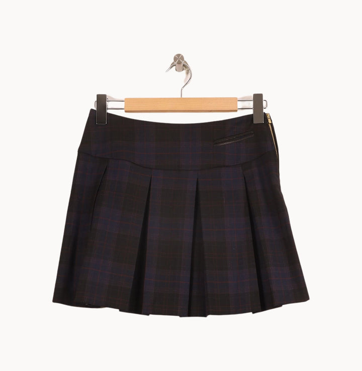 Jupe Plissée Noire et Bleue - Taille S/36 de la marque Sandro | PARAD71250 - Vendu par Paradigme - Image 2