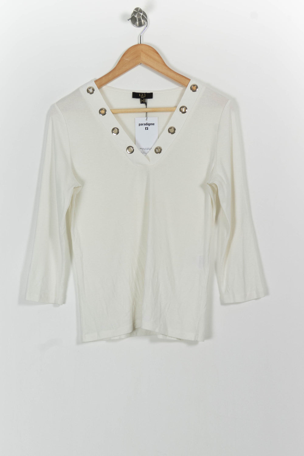 Blouse Blanche - Taille M/38 de la marque Maison 123 | PARAD71258 - Vendu par Paradigme - Image 2