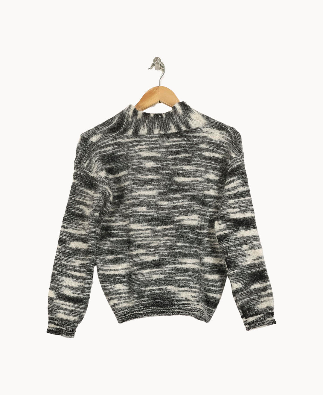 Pull Noir et Blanc - Taille XS/34 de la marque Maison 123 | PARAD71278 - Vendu par Paradigme - Image 4