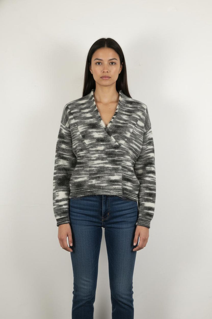 Pull Noir et Blanc - Taille XS/34