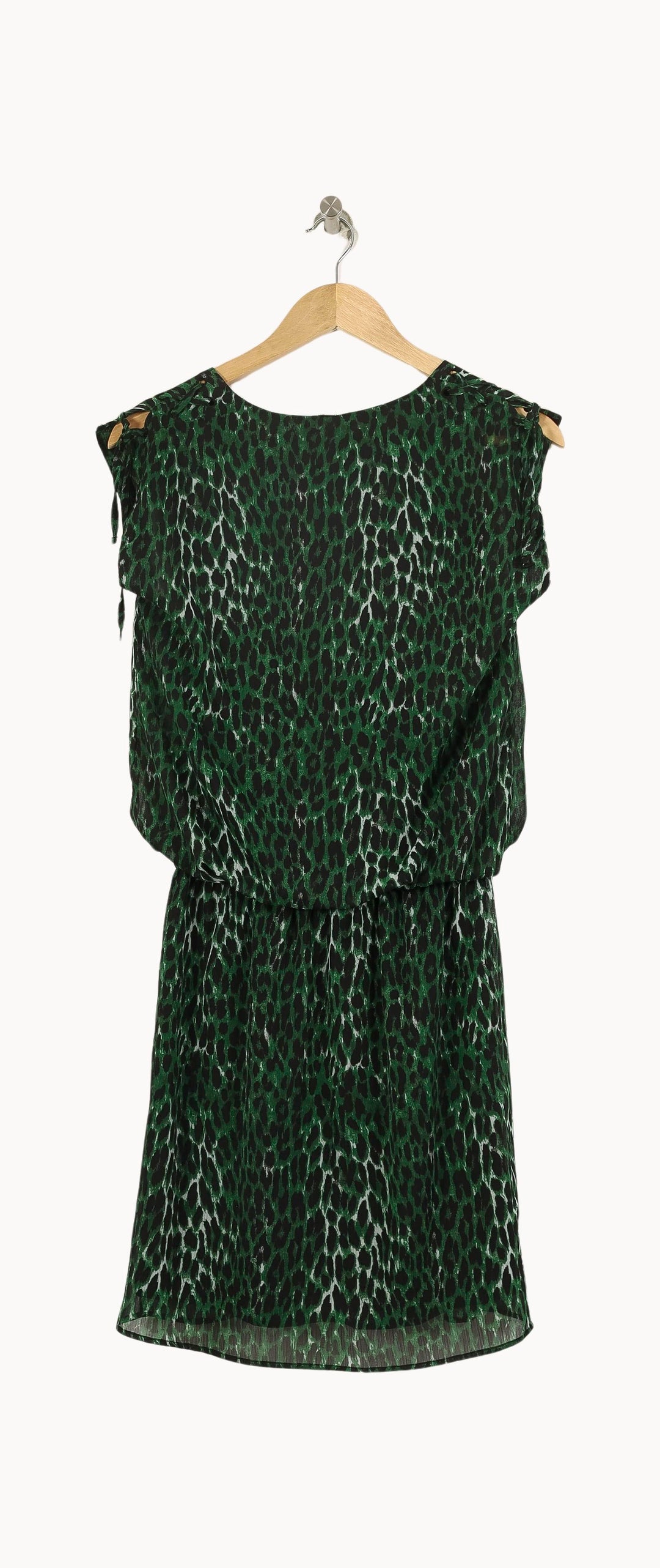 Robe Courte Verte et Noire - Taille S/36 de la marque IKKS | PARAD71280 - Vendu par Paradigme - Image 4