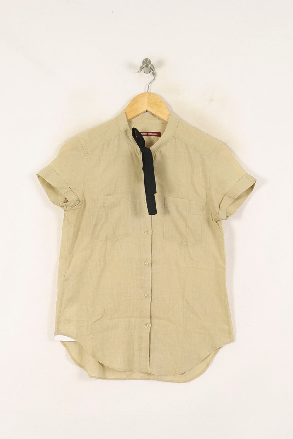 Chemise Manches Courtes Beige - Taille S/36 de la marque Comptoir des Cotonniers | PARAD71289 - Vendu par Paradigme - Image 2