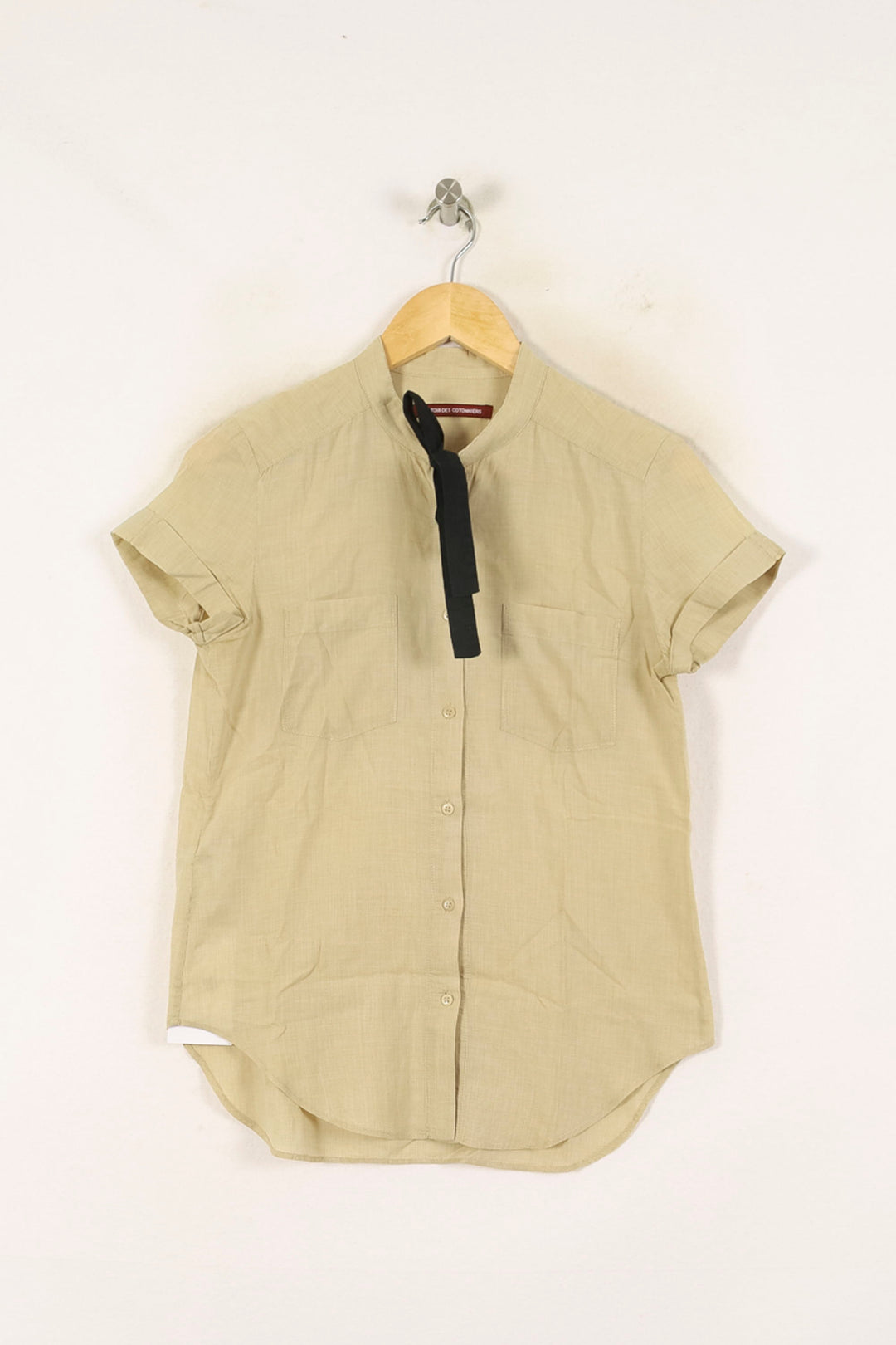 Chemise Manches Courtes Beige - Taille S/36 de la marque Comptoir des Cotonniers | PARAD71289 - Vendu par Paradigme - Image 2