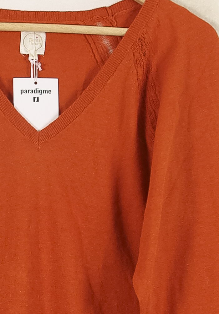 Pull Orange - Taille L/40 de la marque Des petits hauts | PARAD71290 - Vendu par Paradigme - Image 3