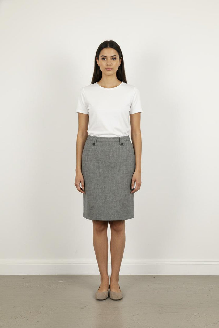 Jupe Droite Grise - Taille M/38