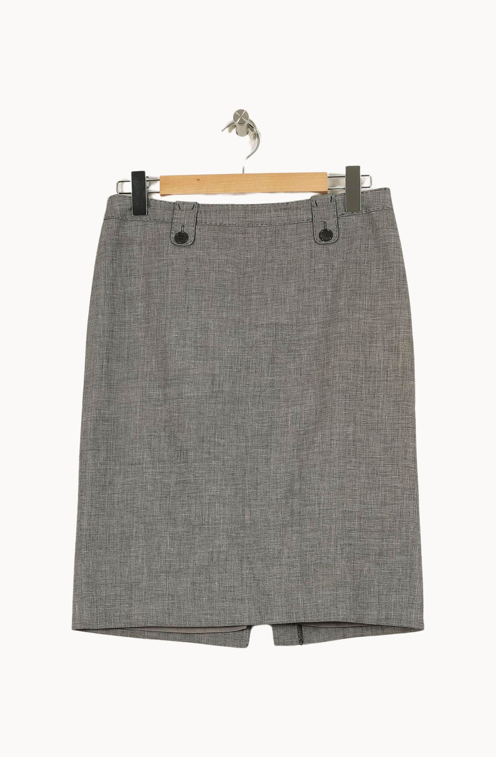 Jupe Droite Grise - Taille M/38 de la marque Gerard Darel | PARAD71292 - Vendu par Paradigme - Image 2