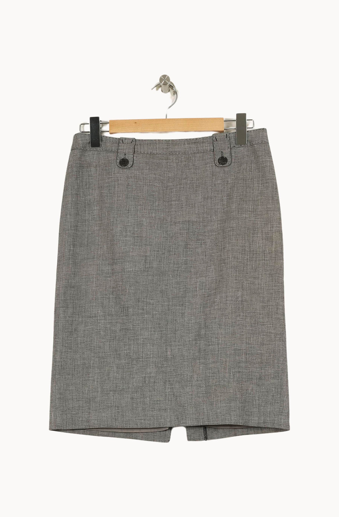 Jupe Droite Grise - Taille M/38 de la marque Gerard Darel | PARAD71292 - Vendu par Paradigme - Image 2