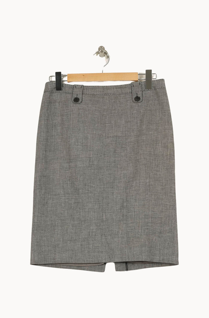 Jupe Droite Grise - Taille M/38 de la marque Gerard Darel | PARAD71292 - Vendu par Paradigme - Image 2
