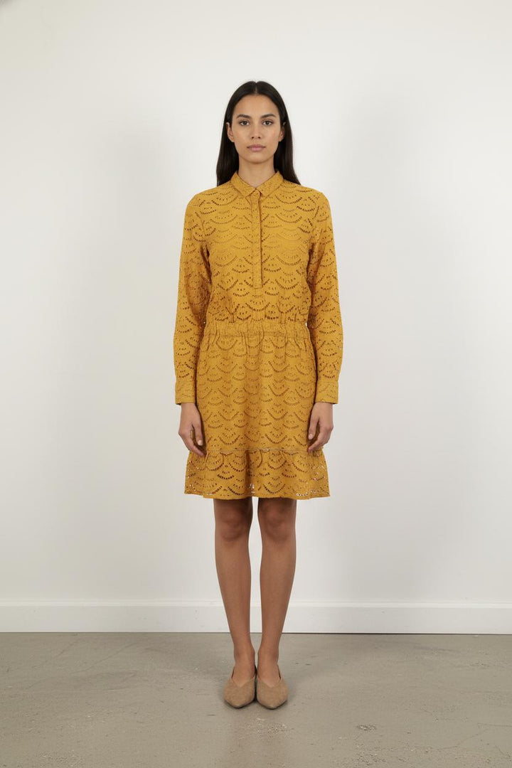 Robe Brodée Orange - Taille S/36