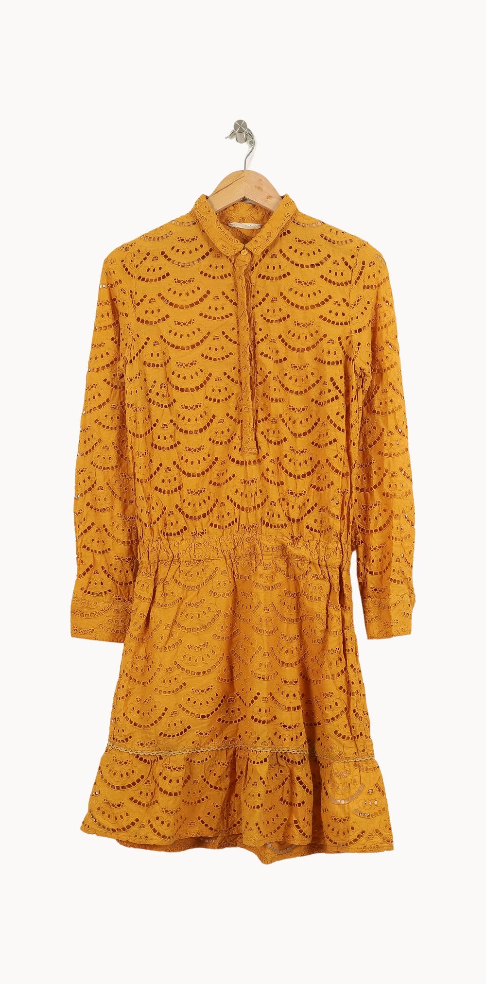 Robe Brodée Orange - Taille S/36 de la marque ba&sh | PARAD71293 - Vendu par Paradigme - Image 2