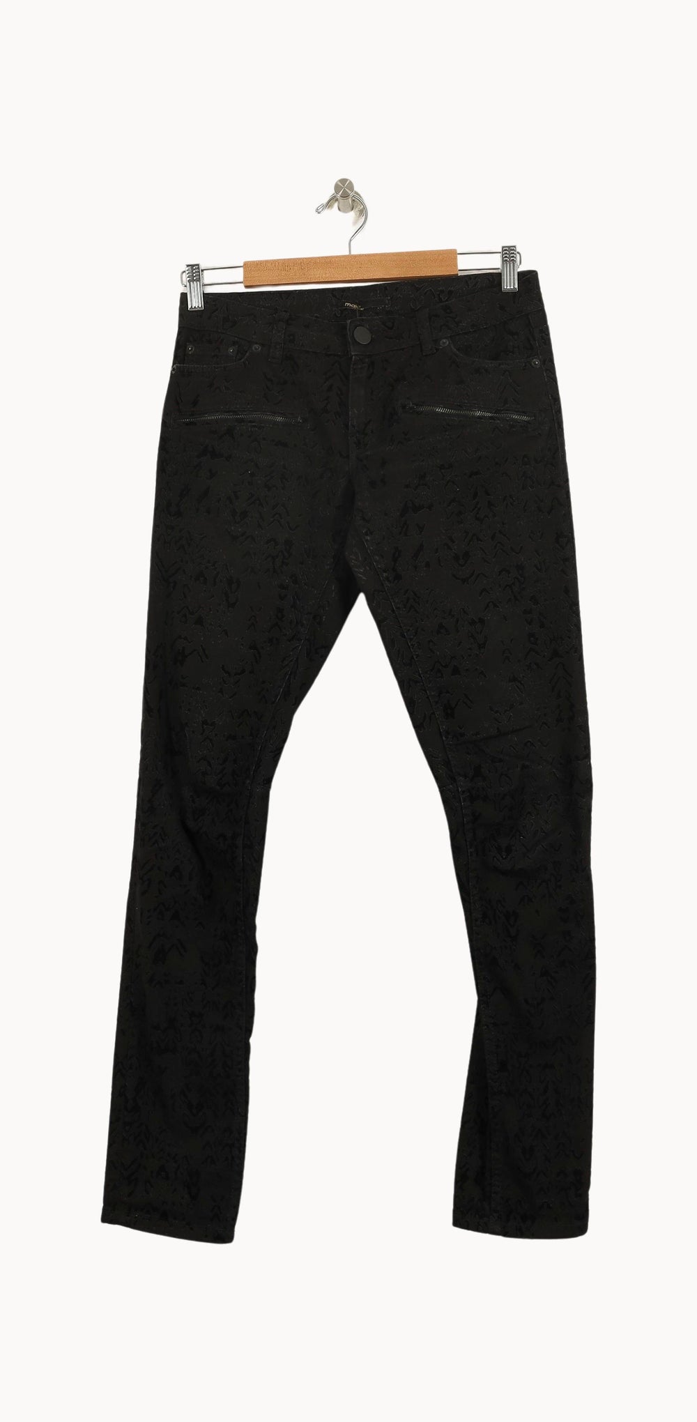 Jean Noir - Taille M/38 de la marque Maje | PARAD71294 - Vendu par Paradigme - Image 2