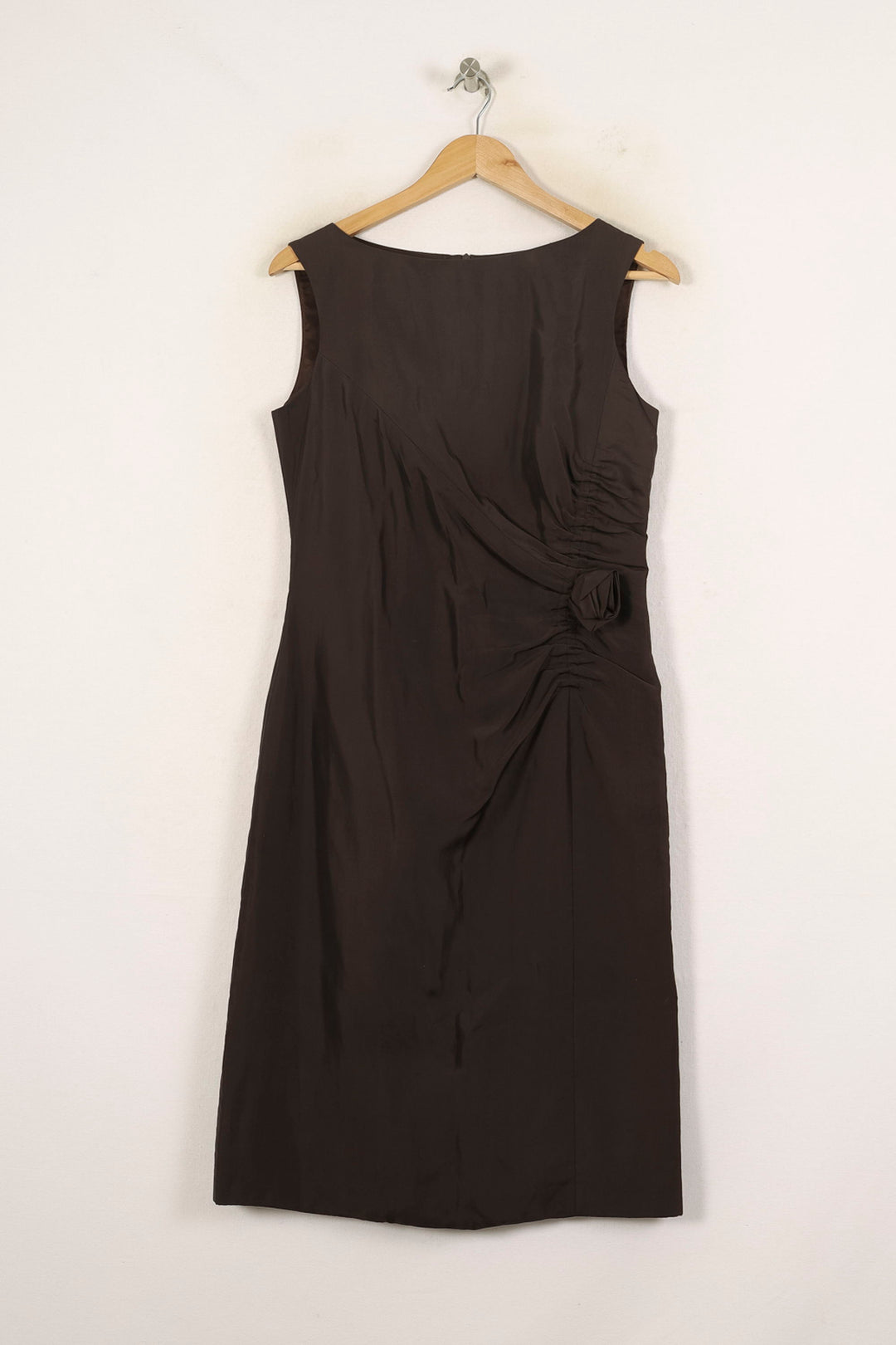 Robe Sans Manches Marron - Taille L/40 de la marque ZAPA | PARAD71297 - Vendu par Paradigme - Image 2