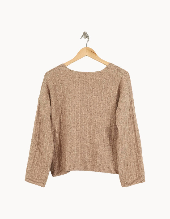Pull Marron - Taille XXS/32 de la marque Grace & Mila | PARAD71303 - Vendu par Paradigme - Image 4