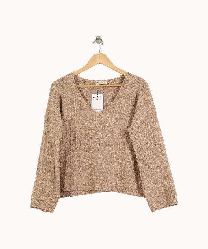 Pull Marron - Taille XXS/32 de la marque Grace & Mila | PARAD71303 - Vendu par Paradigme - Image 2