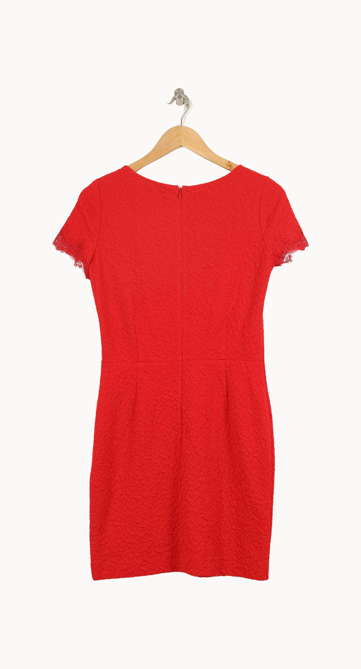 Robe Dentelle Rouge - Taille S/36 de la marque The Kooples | PARAD71312 - Vendu par Paradigme - Image 4