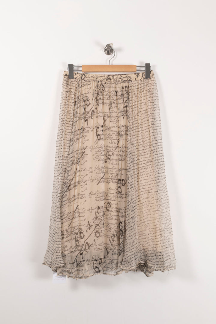 Jupe Longue Beige et Noire - Taille M/38 de la marque Mes Demoiselles Paris | PARAD71314 - Vendu par Paradigme - Image 4