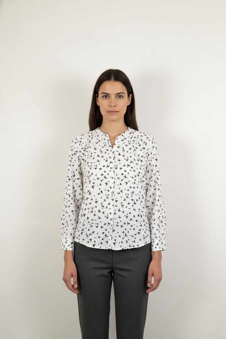 Blouse Blanche et Noire - Taille M/38