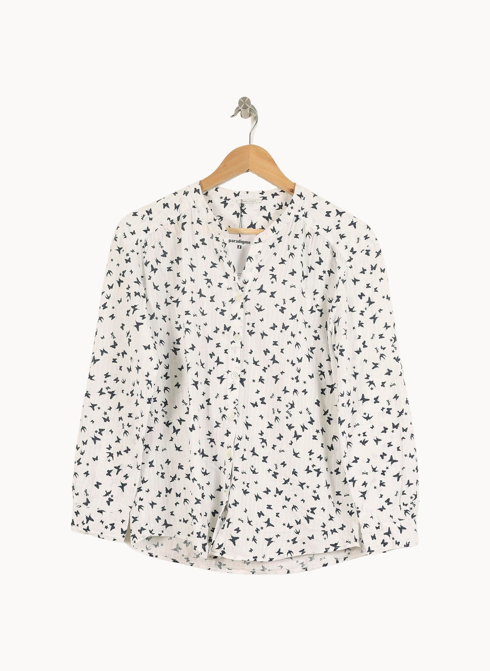 Blouse Blanche et Noire - Taille M/38 de la marque IKKS | PARAD71316 - Vendu par Paradigme - Image 2