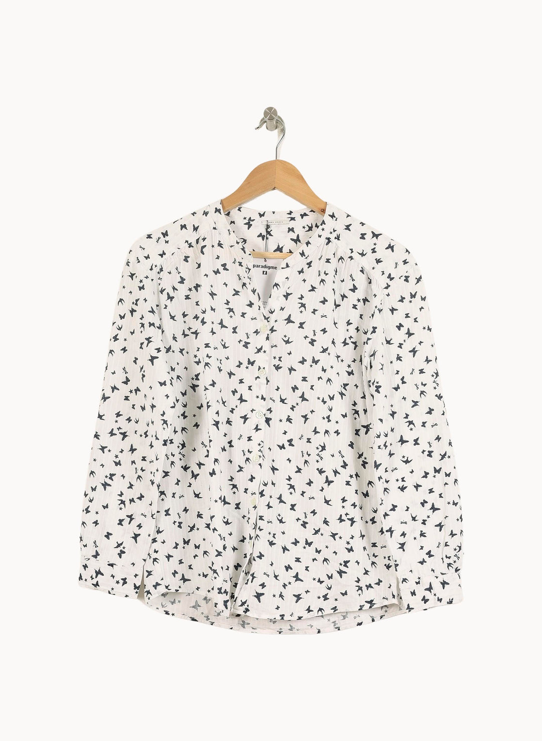 Blouse Blanche et Noire - Taille M/38 de la marque IKKS | PARAD71316 - Vendu par Paradigme - Image 2