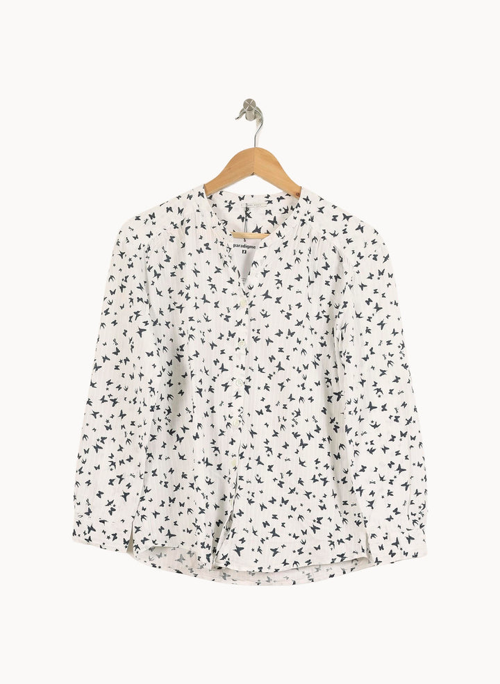 Blouse Blanche et Noire - Taille M/38 de la marque IKKS | PARAD71316 - Vendu par Paradigme - Image 2
