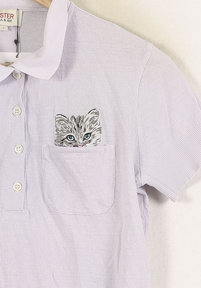 Polo Violet - Taille S/36 de la marque Paul & Joe | PARAD71318 - Vendu par Paradigme - Image 3
