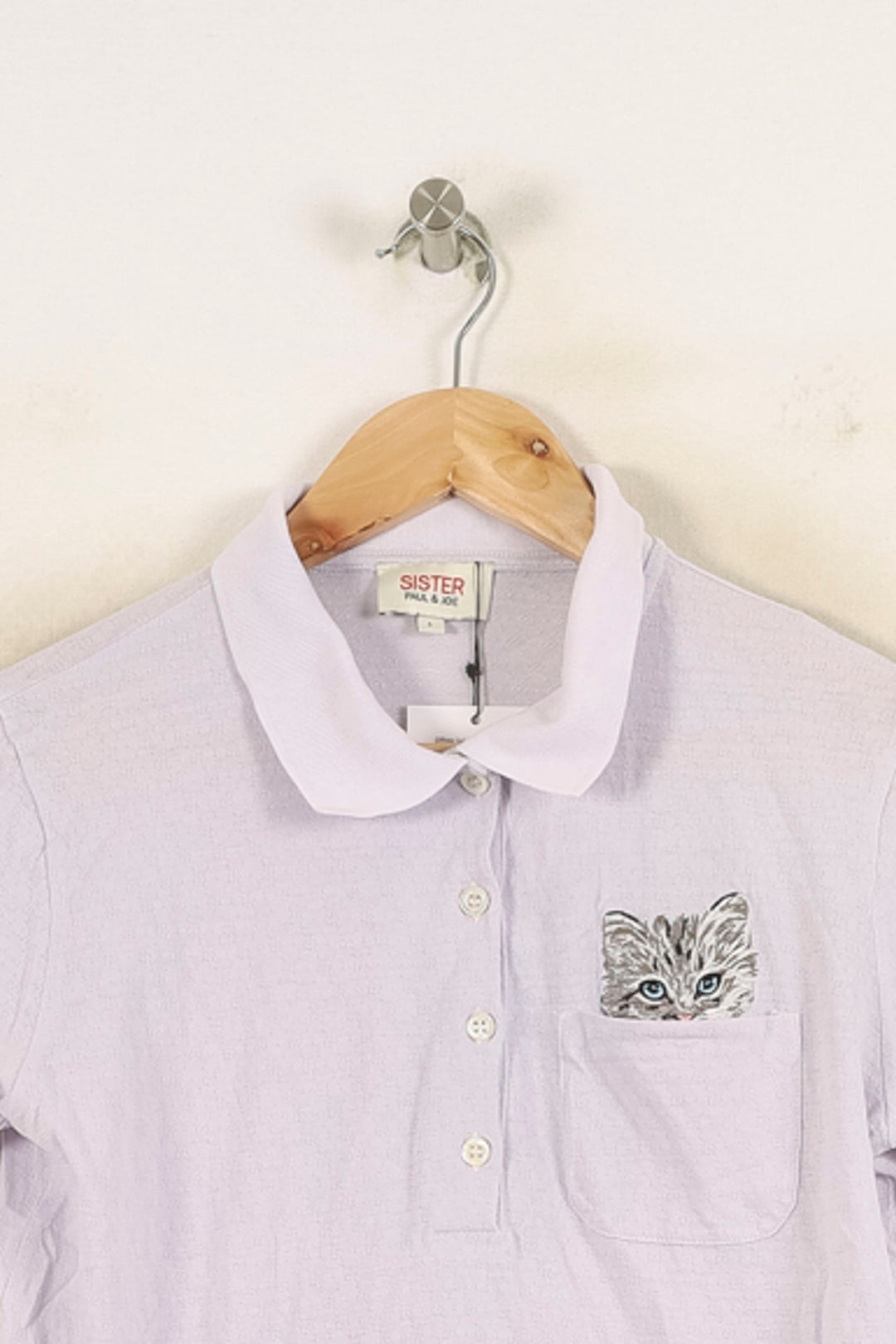 Polo Violet - Taille S/36 de la marque Paul & Joe | PARAD71318 - Vendu par Paradigme - Image 2