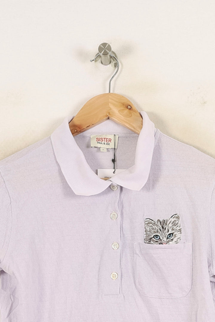 Polo Violet - Taille S/36 de la marque Paul & Joe | PARAD71318 - Vendu par Paradigme - Image 2