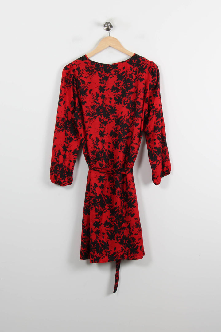 Robe Portefeuille Rouge et Noire - Taille XL/42 de la marque IKKS | PARAD71323 - Vendu par Paradigme - Image 4