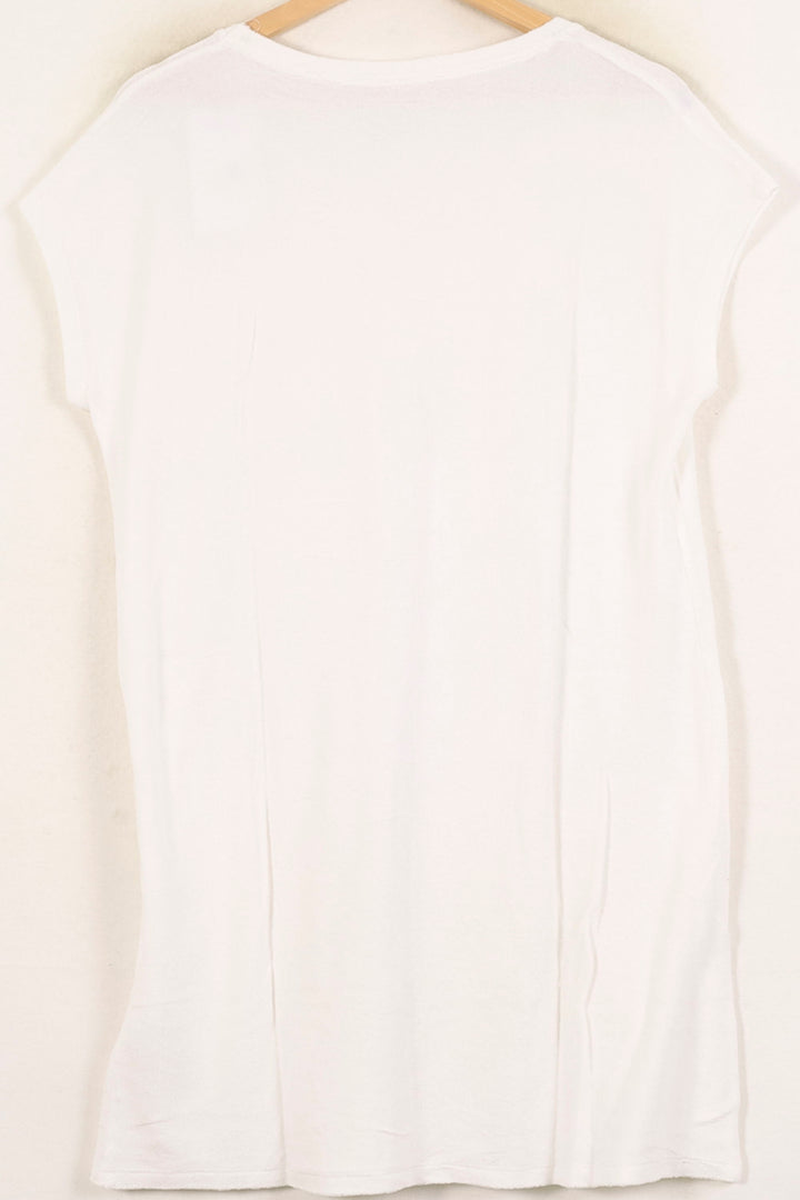 Robe Courte Blanche - Taille M/38 de la marque Majestic Filatures | PARAD71331 - Vendu par Paradigme - Image 4