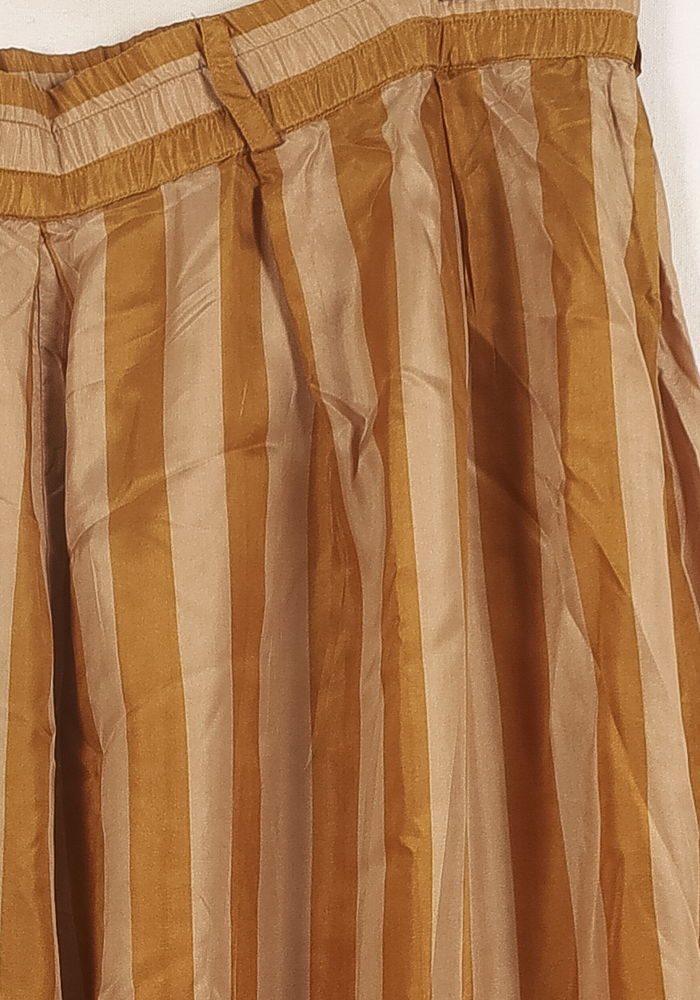 Pantalon Large Marron et Beige - Taille S/36 de la marque Mes Demoiselles Paris | PARAD71335 - Vendu par Paradigme - Image 3