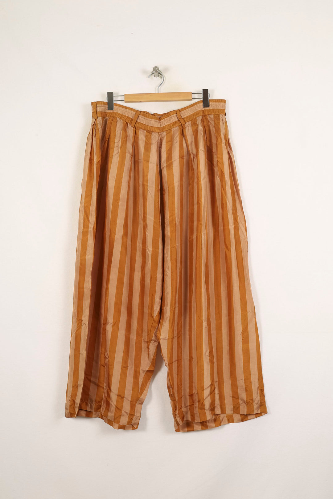 Pantalon Large Marron et Beige - Taille S/36 de la marque Mes Demoiselles Paris | PARAD71335 - Vendu par Paradigme - Image 2