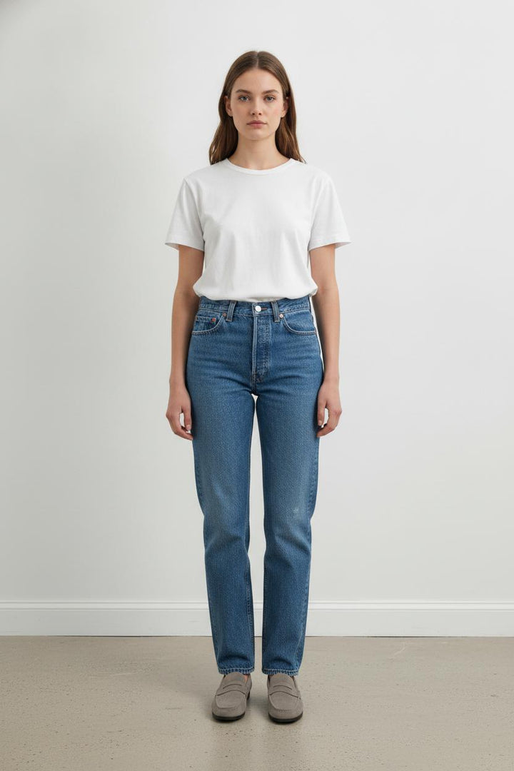 Jean Droit Bleu - Taille L/40 de la marque Levi's | PARAD71336 - Vendu par Paradigme - Image 1
