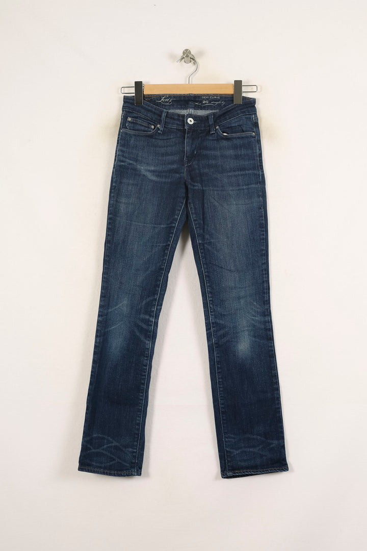 Jean Droit Bleu - Taille S/36 de la marque Levi's | PARAD71340 - Vendu par Paradigme - Image 2